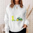 Children's 1St Birthday Ich Bin Schon 1 Jahre Tractor Tractor Sweatshirt Geschenke für Sie