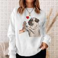 Pug Love Dog Holder Idea Sweatshirt Geschenke für Sie