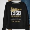 55 Jahre Oldtimer 1968 Vintage 55Th Birthday Black Sweatshirt Geschenke für alte Frauen