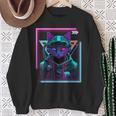 Cyberpunk Cat Kitty Punker Futuristic Cyber Punk Sweatshirt Geschenke für alte Frauen