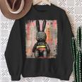 Cyberpunk Rabbit Japanese Futuristic Rabbit Samurei Sweatshirt Geschenke für alte Frauen