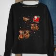 Dachshund Christmas Black Sweatshirt Geschenke für alte Frauen