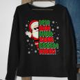 Christmas Ich Bin Nur Zum Essen Hier Santa Black Sweatshirt Geschenke für alte Frauen