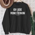 Gamer Ich Liebe Es Wenn Meine Freundin Mich Zocken Lässt German Sweatshirt Geschenke für alte Frauen