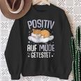 Hamster Positiv Auf Müde Tested Sweatshirt Geschenke für alte Frauen
