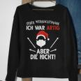 Lieber Weihnachtsmann Ich War Artig Aber Die Nicht Black Sweatshirt Geschenke für alte Frauen