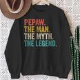 Pepaw Der Mann Der Mythos Die Legende Grandpaintage Sweatshirt Geschenke für alte Frauen