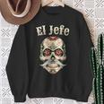 Sugar Skull For Dia De Los Muertos El Jefe Sweatshirt Geschenke für alte Frauen