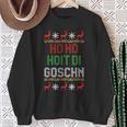 Weihnachten Ho Hoit Die Goschn Ugly Christmas Lustig Sweatshirt Geschenke für alte Frauen