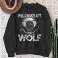 Willenskraft Wie Wolf Motivation Outdoor Survival Sweatshirt Geschenke für alte Frauen