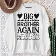 Beförderung Zum Big Brother Est 2024 Baby Unterwegs Sweatshirt Geschenke für alte Frauen