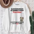 Glückwunsch Zum Flucht Zum Farewell Jobwechsel Sweatshirt Geschenke für alte Frauen