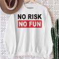 No Risk No Fun Sport Motivations Sweatshirt Geschenke für alte Frauen