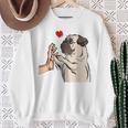 Pug Love Dog Holder Idea Sweatshirt Geschenke für alte Frauen