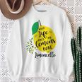 Wenn Das Leben Dir Zitronen Gibt Macht Limoncello Positive S Sweatshirt Geschenke für alte Frauen
