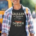 Dutch Oven Saying Grillen Ist Handwerk Dopfen Ist Kunst Kinder Tshirt