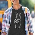 Peace Finger Symbol Kinder Tshirt