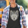 Wolf Polygon Dog Kinder Tshirt