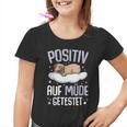 Pug Positiv Auf Müde Testet Kinder Tshirt