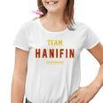 Distressed Team Hanifin Proud Family Nachname Nachname Kinder Tshirt