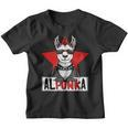 Alpunka Punk Alpaca Lama Punk Rock Rocker Anarchy Kinder Tshirt