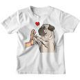 Pug Love Dog Holder Idea Kinder Tshirt