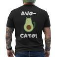 Avo-Cato Cat Avocado Meow Cat T-Shirt mit Rückendruck