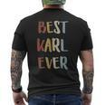 Best Karl Ever Retro Vintage First Name T-Shirt mit Rückendruck