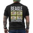 Beagle Dog Beagle Guard Dog T-Shirt mit Rückendruck