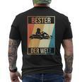 Go Kart Racing Driver Gokart Motorsport Best Kart Driver T-Shirt mit Rückendruck