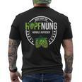 Hopfnung Nie Aufgeben Hoptimist Lustige Bier Spruch Geschenk T-Shirt mit Rückendruck