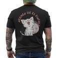 Katzen Anmutige Begleiter Nehmen Sie Es Einfach T-Shirt mit Rückendruck