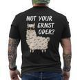Lama Alpaka Nicht Dein Ernst Denglisch Not Your Ernst T-Shirt mit Rückendruck