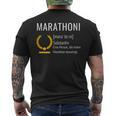 Marathoni Marathon Runner Finisher T-Shirt mit Rückendruck