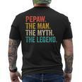 Pepaw Der Mann Der Mythos Die Legende Grandpaintage T-Shirt mit Rückendruck