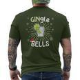 Gingle Bells Christmas Gin Word Game T-Shirt mit Rückendruck
