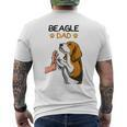 Beagle Dog Dad T-Shirt mit Rückendruck
