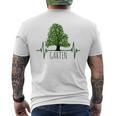 Garden Gardening Gardening Tree Heartbeat T-Shirt mit Rückendruck