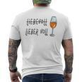 Lieber Voll Als Liebevoll Wein Spritz Genuss Alki Gray T-Shirt mit Rückendruck