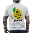 Wenn Das Leben Dir Zitronen Gibt Macht Limoncello Positive S T-Shirt mit Rückendruck
