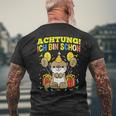 Achtung Ich Bin Schon 2 Geburtstag Otter T-Shirt mit Rückendruck Geschenke für alte Männer