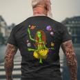 Alien Hippie Yoga Zen Meditation Spiritual T-Shirt mit Rückendruck Geschenke für alte Männer