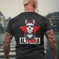 Alpunka Punk Alpaca Lama Punk Rock Rocker Anarchy T-Shirt mit Rückendruck Geschenke für alte Männer