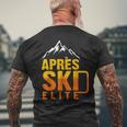 Apres Ski Elite Outfit Winter Team Party & Sauf T-Shirt mit Rückendruck Geschenke für alte Männer