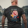 Baby Gender Reveal Party Es Wird Ein Boys T-Shirt mit Rückendruck Geschenke für alte Männer