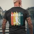 Baseball Sport Retro Baseball T-Shirt mit Rückendruck Geschenke für alte Männer