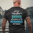 Besten Brüder Patenonkel Beförderben Schwangerschünen German Language T-Shirt mit Rückendruck Geschenke für alte Männer