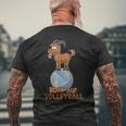 Bock On Volleyball Beach Volleyball Team Trainer Volleyball T-Shirt mit Rückendruck Geschenke für alte Männer