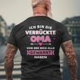 Crazy Oma Alle Gewart Habe Saying T-Shirt mit Rückendruck Geschenke für alte Männer