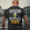 Da Mir Keiner Das Wasser Reichen Kann, Bier Kurzärmliges Herren-T-Kurzärmliges Herren-T-Shirt in Schwarz Geschenke für alte Männer